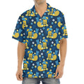 Hawaiian Tiki Pattern Print Aloha Shirt