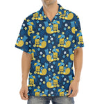 Hawaiian Tiki Pattern Print Aloha Shirt