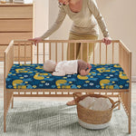 Hawaiian Tiki Pattern Print Baby Crib Sheet