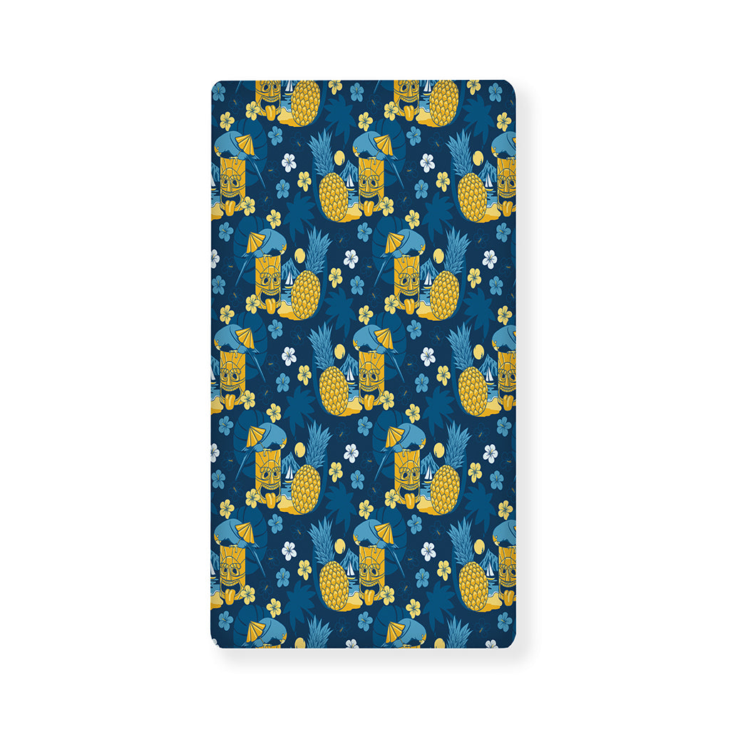 Hawaiian Tiki Pattern Print Baby Crib Sheet