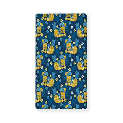 Hawaiian Tiki Pattern Print Baby Crib Sheet