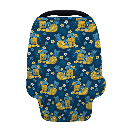 Hawaiian Tiki Pattern Print Baby Seat Cover