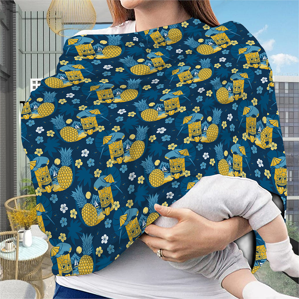 Hawaiian Tiki Pattern Print Baby Seat Cover