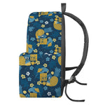 Hawaiian Tiki Pattern Print Backpack