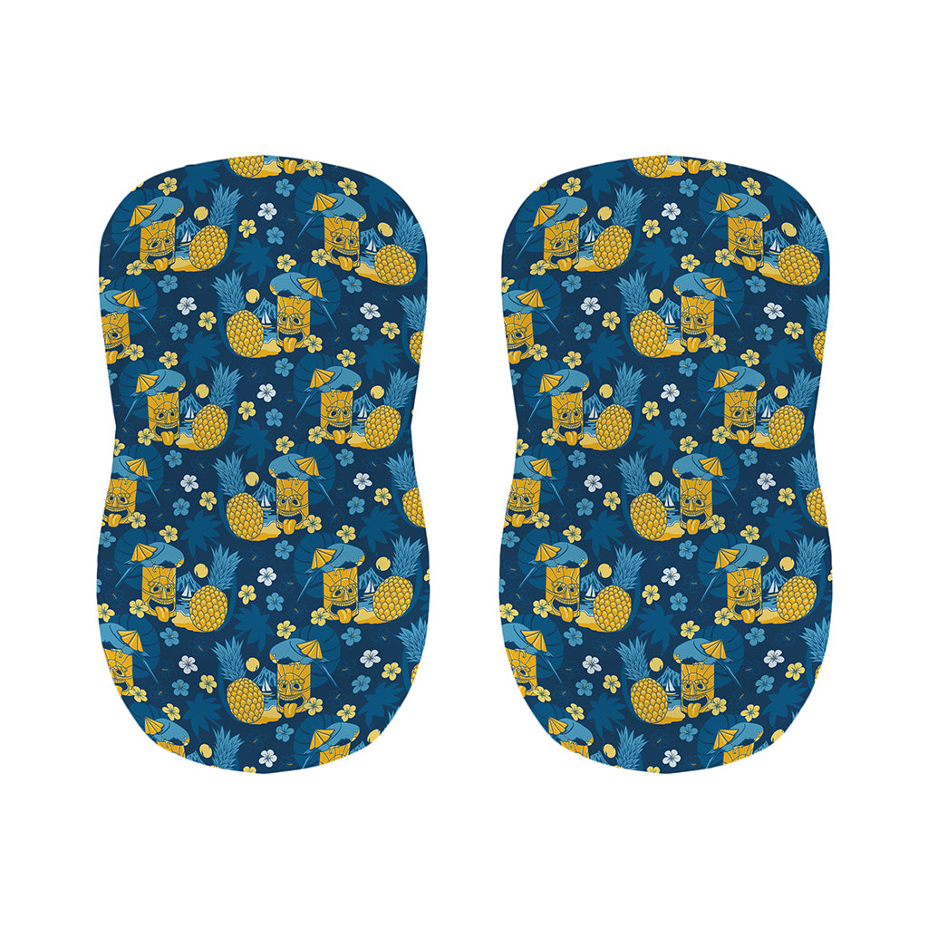 Hawaiian Tiki Pattern Print Bar Stool Covers