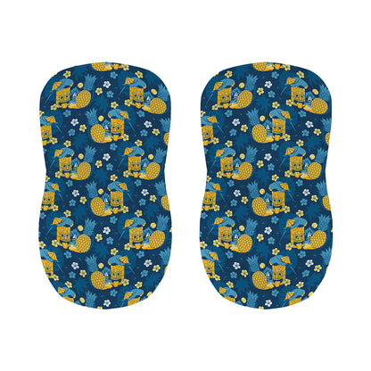 Hawaiian Tiki Pattern Print Bar Stool Covers