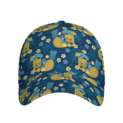 Hawaiian Tiki Pattern Print Baseball Cap