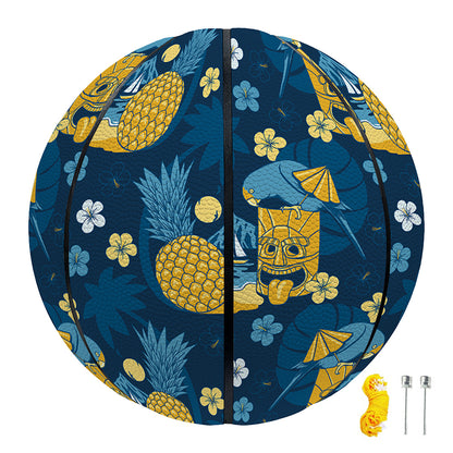Hawaiian Tiki Pattern Print Basketball