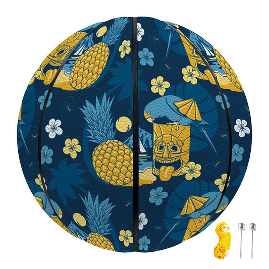 Hawaiian Tiki Pattern Print Basketball