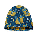 Hawaiian Tiki Pattern Print Beanie