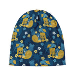 Hawaiian Tiki Pattern Print Beanie