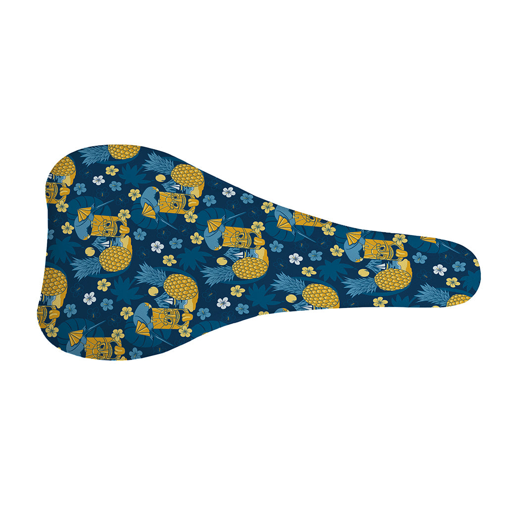 Hawaiian Tiki Pattern Print Bicycle Seat Cover