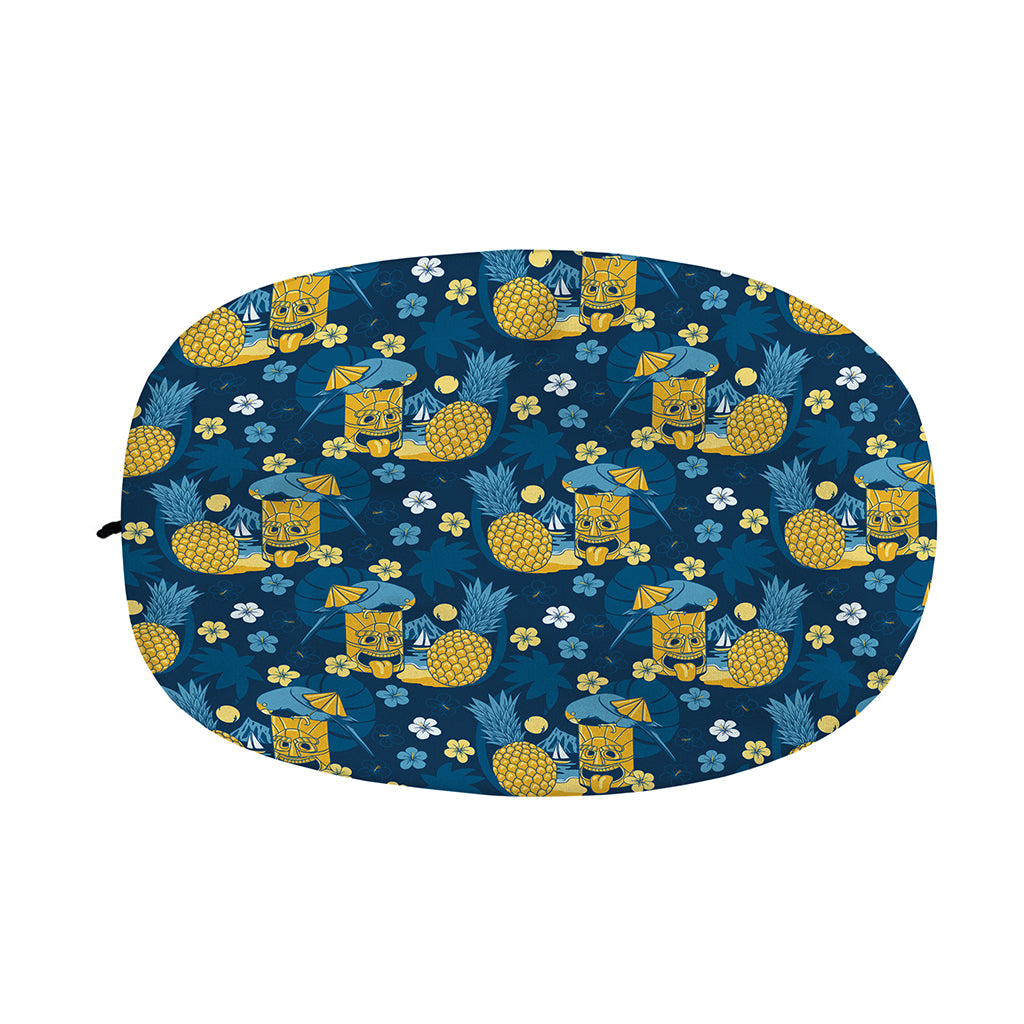 Hawaiian Tiki Pattern Print Car Side Mirror Covers