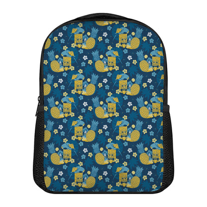 Hawaiian Tiki Pattern Print Casual Backpack
