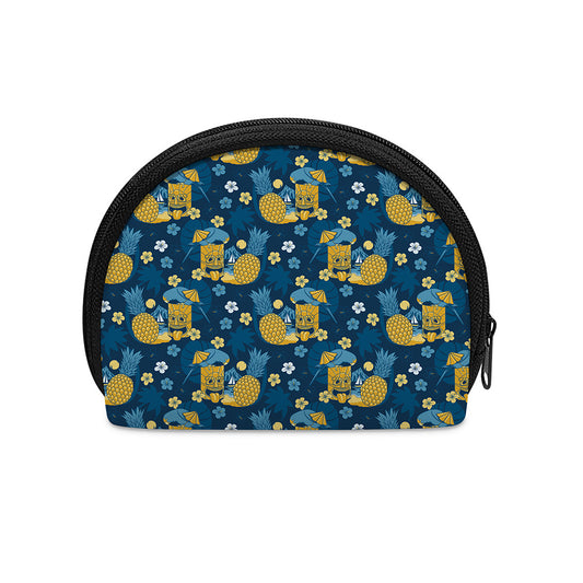 Hawaiian Tiki Pattern Print Coin Purse