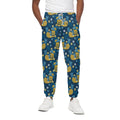 Hawaiian Tiki Pattern Print Cotton Sweatpants