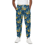 Hawaiian Tiki Pattern Print Cotton Pants