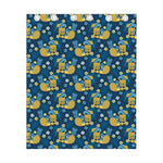 Hawaiian Tiki Pattern Print Curtain