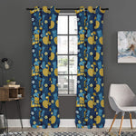 Hawaiian Tiki Pattern Print Curtain