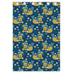 Hawaiian Tiki Pattern Print Curtain