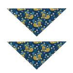 Hawaiian Tiki Pattern Print Dog Bandana