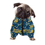 Hawaiian Tiki Pattern Print Dog Zip Up Jacket