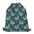 Hawaiian Tiki Pattern Print Drawstring Bag