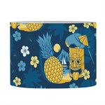 Hawaiian Tiki Pattern Print Drum Lamp Shade