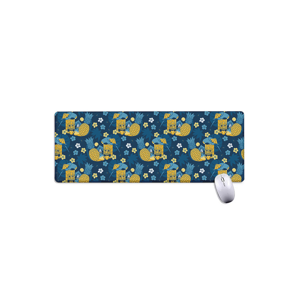 Hawaiian Tiki Pattern Print Extended Mouse Pad