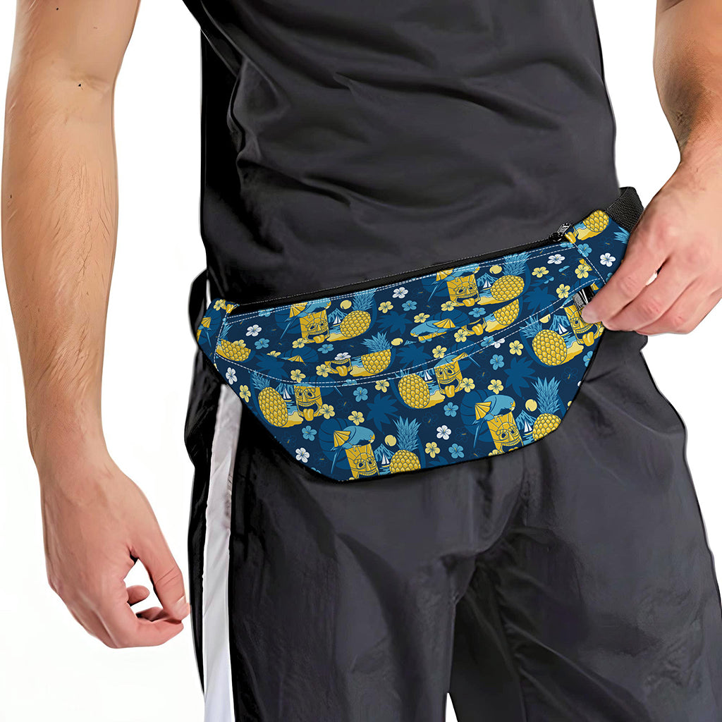 Hawaiian Tiki Pattern Print Fanny Pack