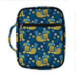 Hawaiian Tiki Pattern Print Front Pocket Bible Bag