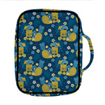 Hawaiian Tiki Pattern Print Front Pocket Bible Bag