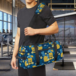 Hawaiian Tiki Pattern Print Gym Bag