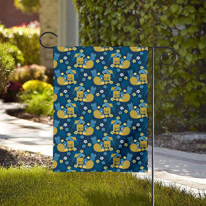 Hawaiian Tiki Pattern Print House Flag