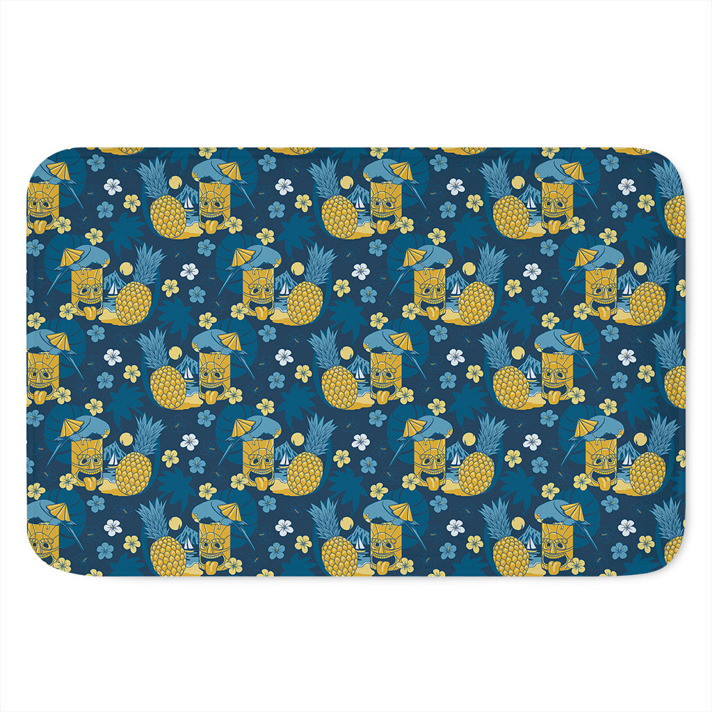 Hawaiian Tiki Pattern Print Indoor Door Mat