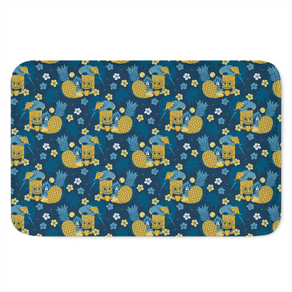 Hawaiian Tiki Pattern Print Indoor Door Mat