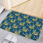 Hawaiian Tiki Pattern Print Indoor Door Mat