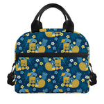 Hawaiian Tiki Pattern Print Insulated Lunch Bag
