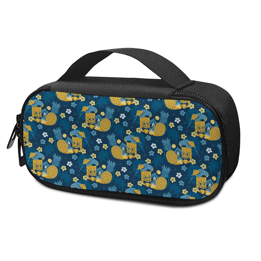 Hawaiian Tiki Pattern Print Insulin Cooler Travel Case