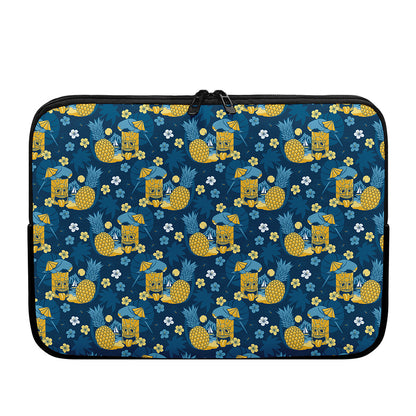 Hawaiian Tiki Pattern Print Laptop Sleeve