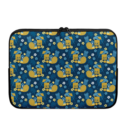 Hawaiian Tiki Pattern Print Laptop Sleeve