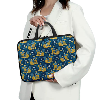Hawaiian Tiki Pattern Print Laptop Sleeve With Handle
