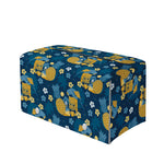 Hawaiian Tiki Pattern Print Leather Tissue Box Cover