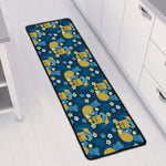 Hawaiian Tiki Pattern Print Long Kitchen Mat