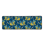 Hawaiian Tiki Pattern Print Long Kitchen Mat