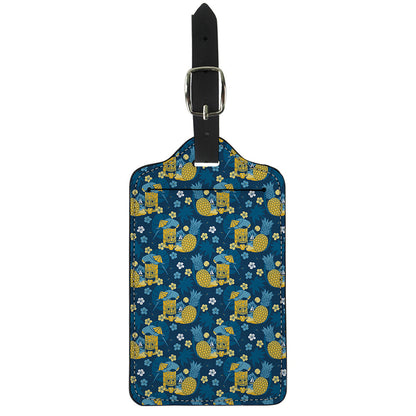 Hawaiian Tiki Pattern Print Luggage Tag