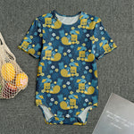 Hawaiian Tiki Pattern Print Men's Bodysuit