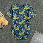 Hawaiian Tiki Pattern Print Men's Bodysuit