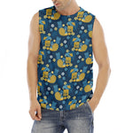 Hawaiian Tiki Pattern Print Men's Fitness Tank Top