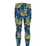 Hawaiian Tiki Pattern Print Men's leggings